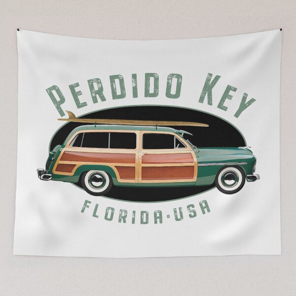 Item preview, Perdido Key Florida Vintage Surfing Design designed and sold by Futurebeachbum.