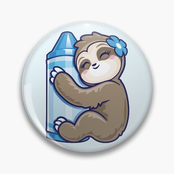 Item preview, Blue Cray on Cute Sloth Lovers Blue  designed and sold by pablomendoza.