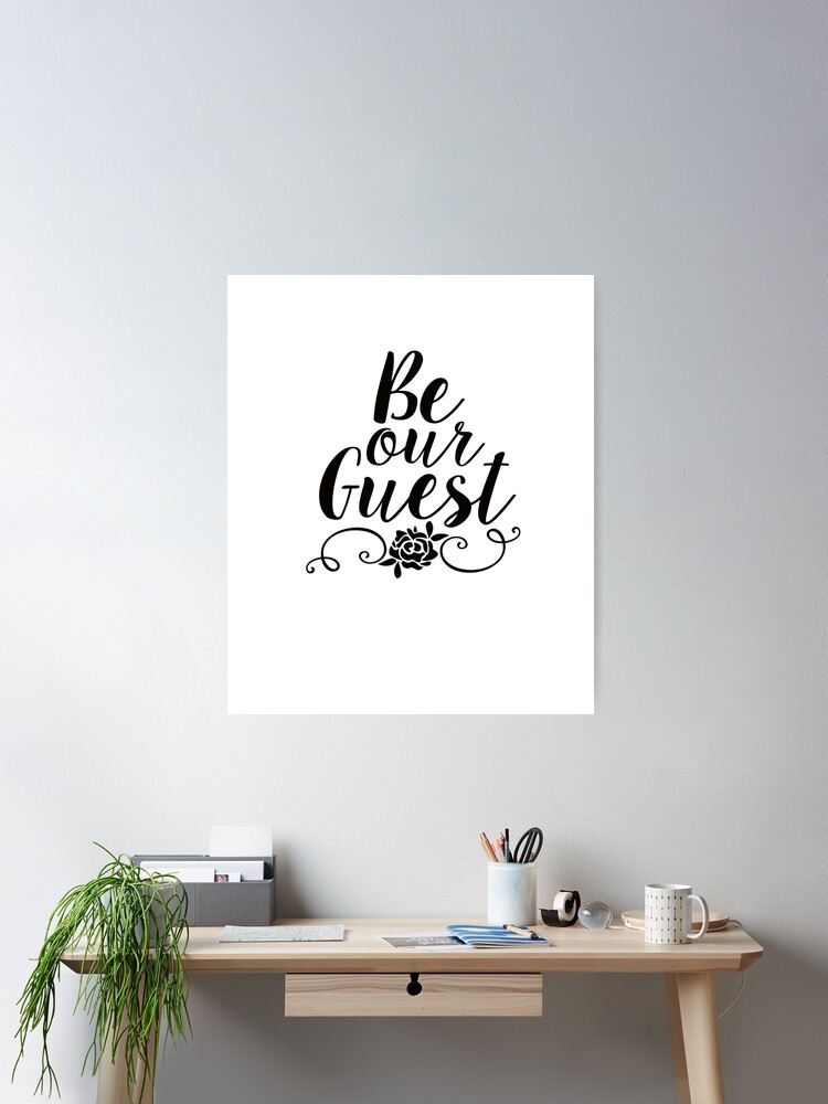 be-our-guest-poster-for-sale-by-adametzb-redbubble for Be Our Guest Free Printable Be Our Guest