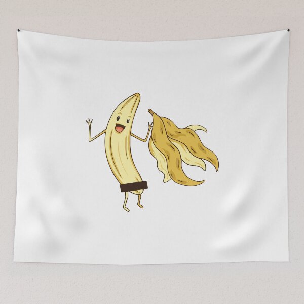 Item preview, Naked banana funny foodies cartoon designed and sold by TRIBExSPACE.