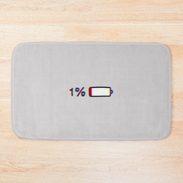 Item preview, One Percent Glitched Effect Battery Print designed and sold by MyQuirkyDesigns.