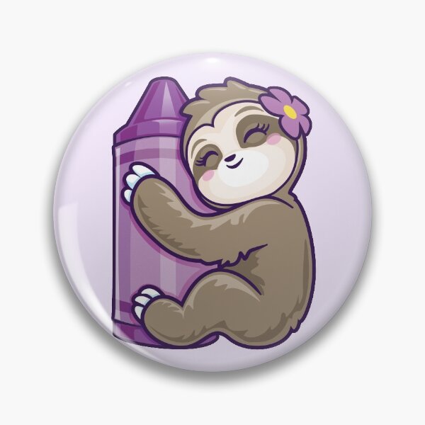 Item preview, Purple Cray on Cute Sloth Lovers Purple  designed and sold by pablomendoza.