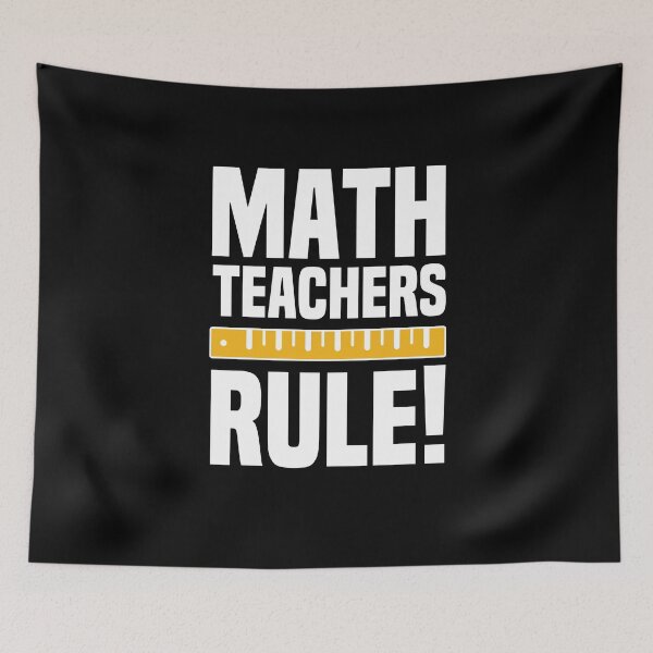 Item preview, Math Teachers Rule - Funny Math Ruler  designed and sold by redblackline.