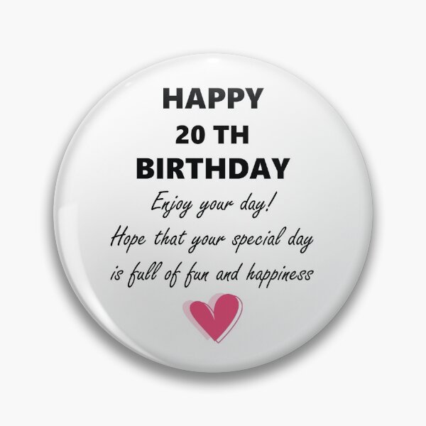 Item preview, Happy 20 th Birthday designed and sold by AZouinii.