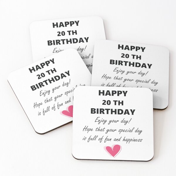 Item preview, Happy 20 th Birthday designed and sold by AZouinii.