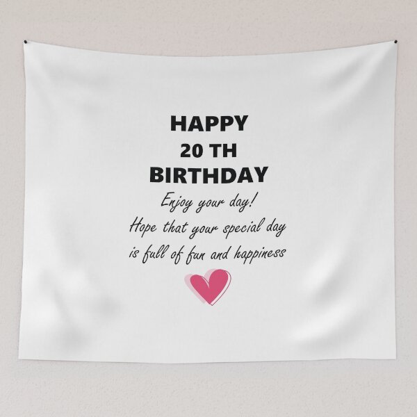 Item preview, Happy 20 th Birthday designed and sold by AZouinii.