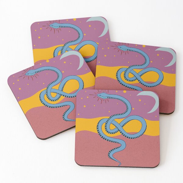 Item preview, Desert Moon and Stars Snake  designed and sold by eatyourfruits.