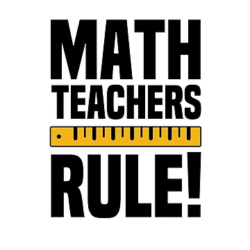 Artwork thumbnail, Math Teachers Rule - Funny Math Ruler by redblackline