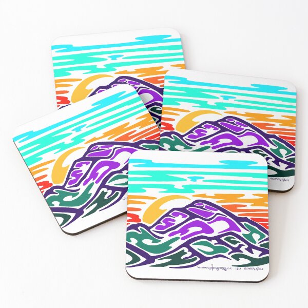 Item preview, Mountain Sunset Sticker designed and sold by Saberlin.