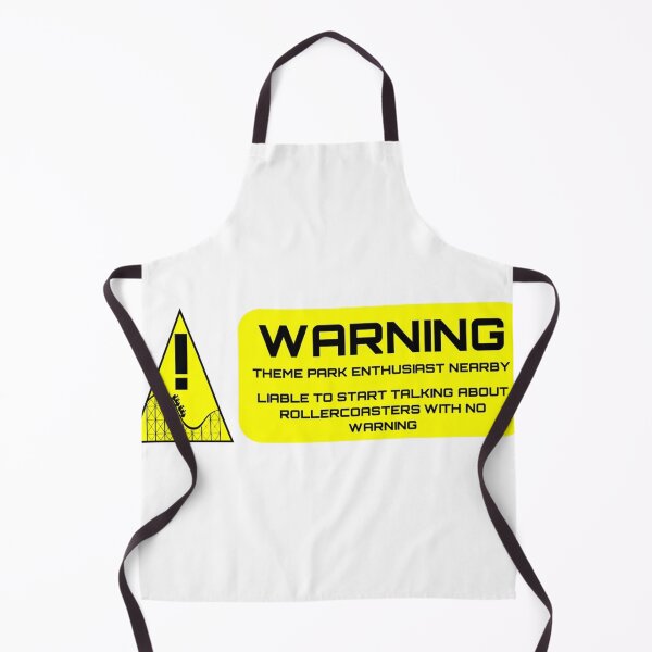 Item preview, Warning - Theme Park Enthusiast Nearby designed and sold by SkullzWear.