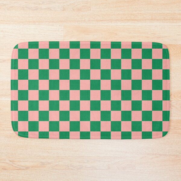 Item preview, Checkerboard Mini Check Checkered Pattern in Pink and Green designed and sold by kierkegaard.