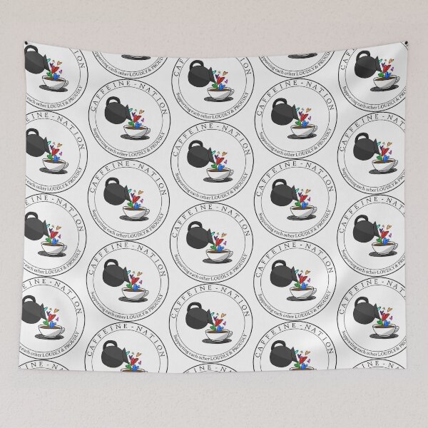 Item preview, Caffeine-Nation Emblem designed and sold by HappyCapster.