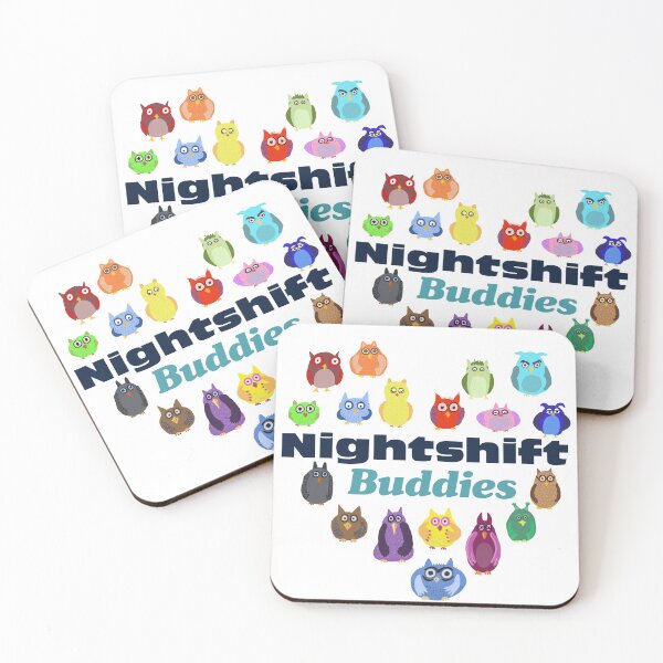 Item preview, Nightshift Buddies Owls designed and sold by lordyswiss.
