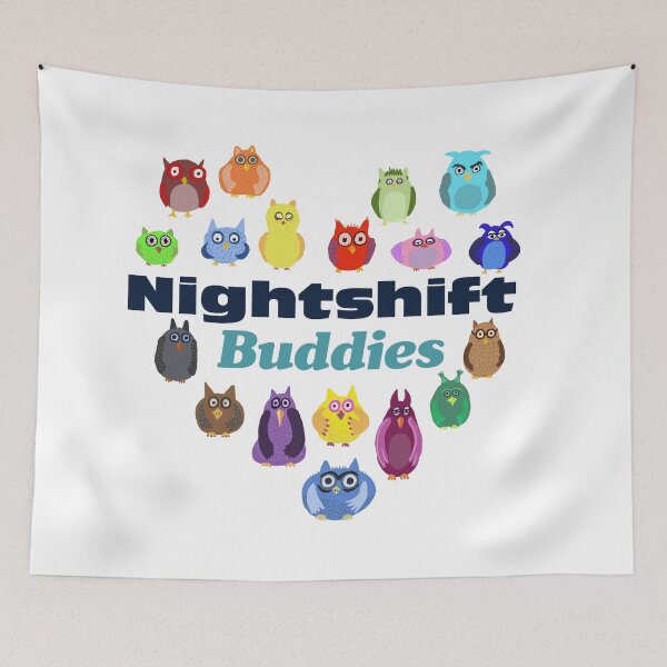 Item preview, Nightshift Buddies Owls designed and sold by lordyswiss.