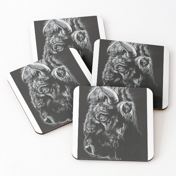 Item preview, Buffalo in black and white designed and sold by luzalart.