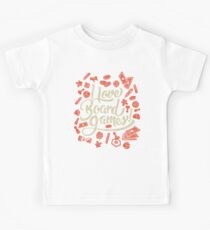I Love Board Games Kids Tee