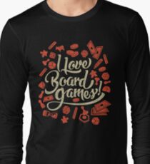 I Love Board Games Long Sleeve T-Shirt