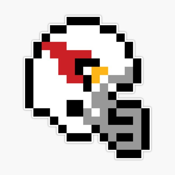 Arizona Cardinals (8-bit Football Helmet Only) Sticker for Sale by  TheArmorsmith