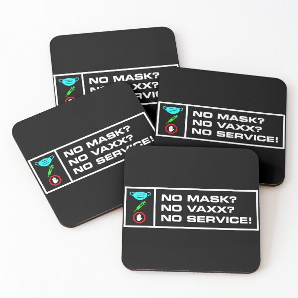 Item preview, No Mask No Vaxx No Service designed and sold by MeanMark.