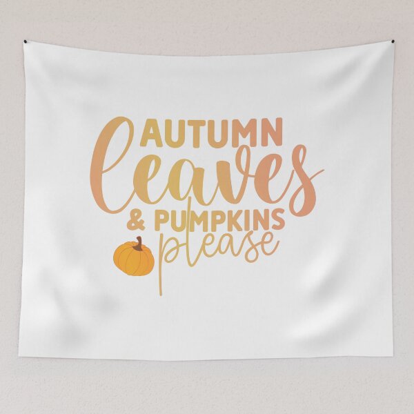 Item preview, Autumn Leaves and Pumpkins Please designed and sold by franktact.