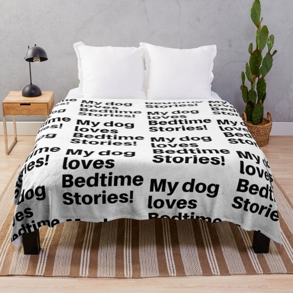 Item preview, My Dog Loves Bedtime Stories - Black Text designed and sold by bonfimarts.
