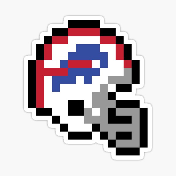 Buffalo Bills (8-bit Football Helmet Only)' Sticker for Sale by