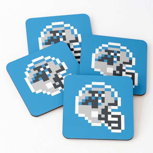 Item preview, Carolina Panthers (8-bit Football Helmet Only) designed and sold by The Armorsmith.