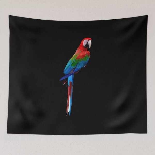 Item preview, Scarlet Makaw Parrot Red and Black designed and sold by Designforoz.