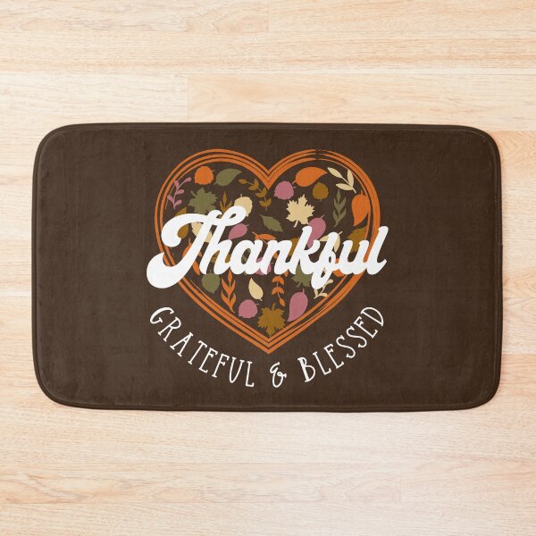 Item preview, Thankful, Grateful and Blessed Leaf Heart designed and sold by Krysanthe.