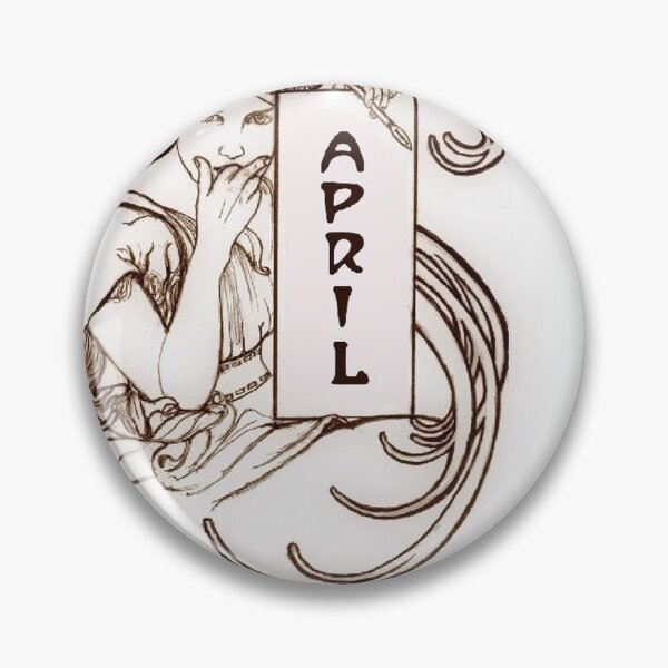 Artikelvorschau, Mucha Jugendstil April entworfen und verkauft von RBEnt.