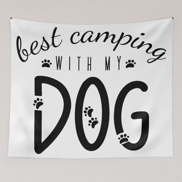 Item preview, best camping with my dog designed and sold by roxy7388.