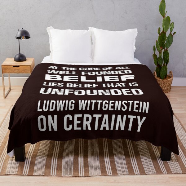 Item preview, Ludwig Wittgenstein, on Certainty: At the core of all well-founded belief lies belief that is unfounded designed and sold by We-thePixels.