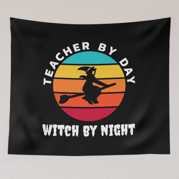 Item preview, Teacher By Day Witch By Night Wicked Funny Halloween designed and sold by StudioTina.
