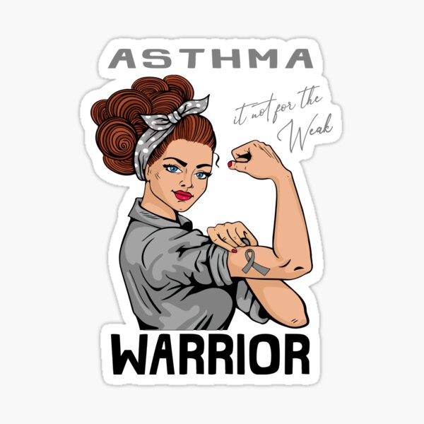 Item preview, ASTHMA Warrior It's Not For The Weak designed and sold by largellie.
