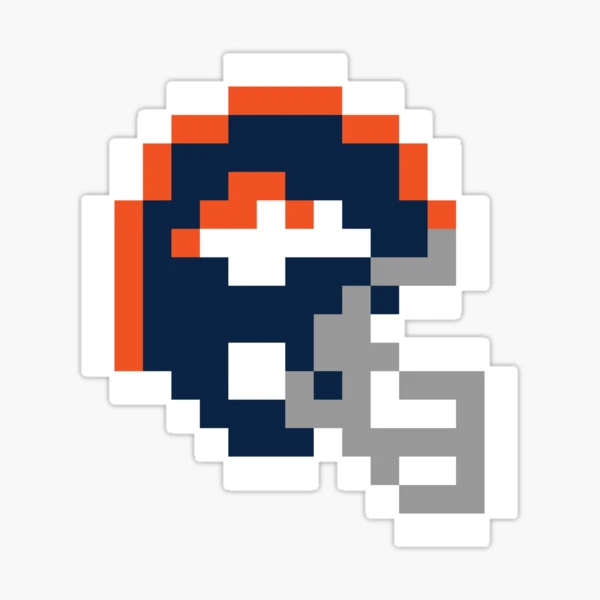 Reflective Denver Broncos Helmet Decal – Sticker For Window, Hard Hat, Locker