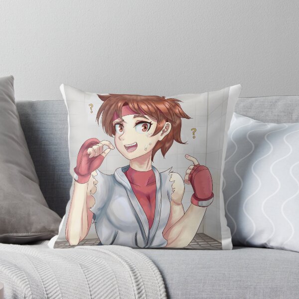 Sakura Street Fighter Pillows & Cushions for Sale | Redbubble
