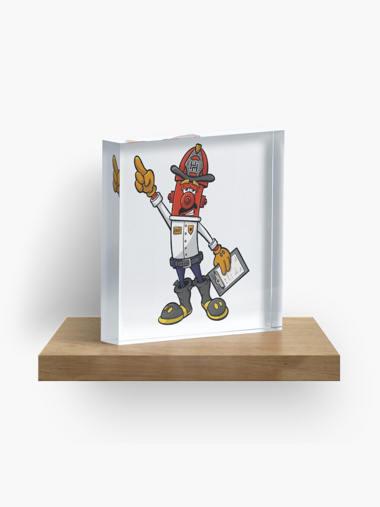 Thumbnail 1 of 5, Acrylic Block, Fire Chief In Command - Hero Hydrants designed and sold by FiremanUP.