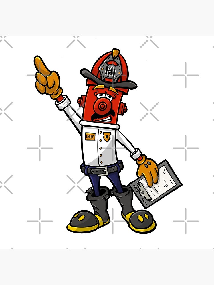 Thumbnail 5 of 5, Acrylic Block, Fire Chief In Command - Hero Hydrants designed and sold by FiremanUP.