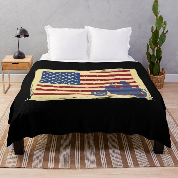 Item preview, Motorcycle Freedom (Blue, Horizontal) designed and sold by RusticHouse.