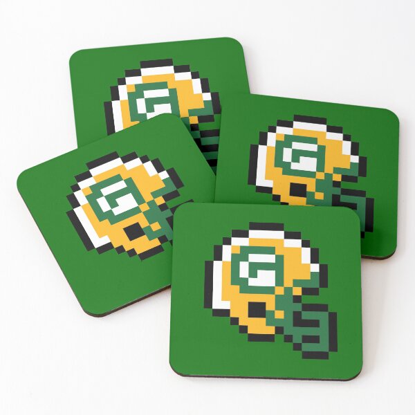Item preview, Green Bay Packers (8-bit Football Helmet Only) designed and sold by The Armorsmith.