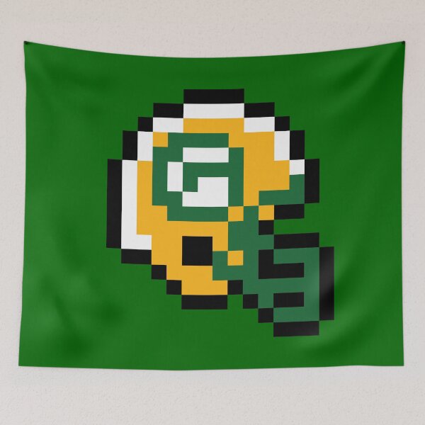 Item preview, Green Bay Packers (8-bit Football Helmet Only) designed and sold by The Armorsmith.