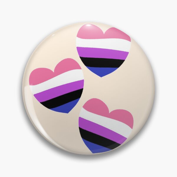 Item preview, Genderfluid Pride Hearts | Simple Pride Design designed and sold by athene-art.