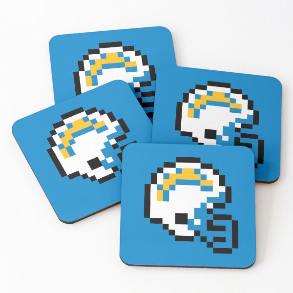 Item preview, Los Angeles Chargers (8-bit Football Helmet Only) designed and sold by The Armorsmith.