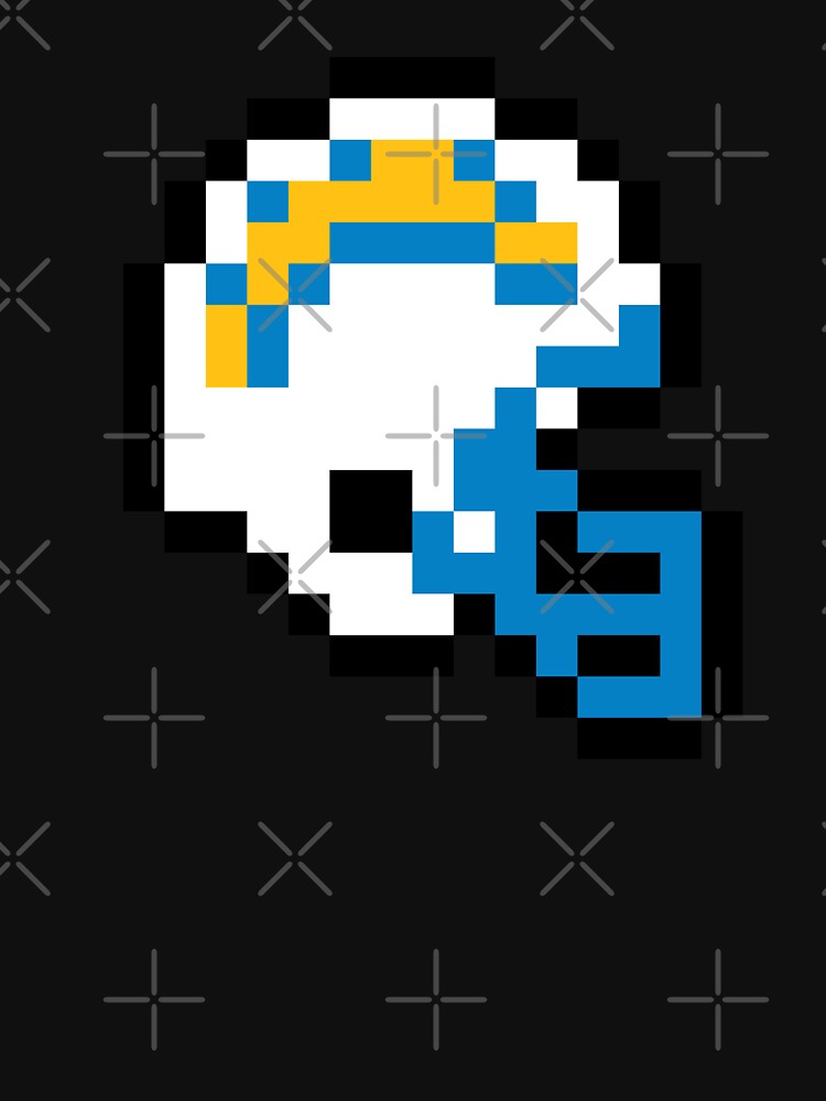 Discover Los Angeles Chargers (8-bit Football Helmet Only) | Active T-Shirt