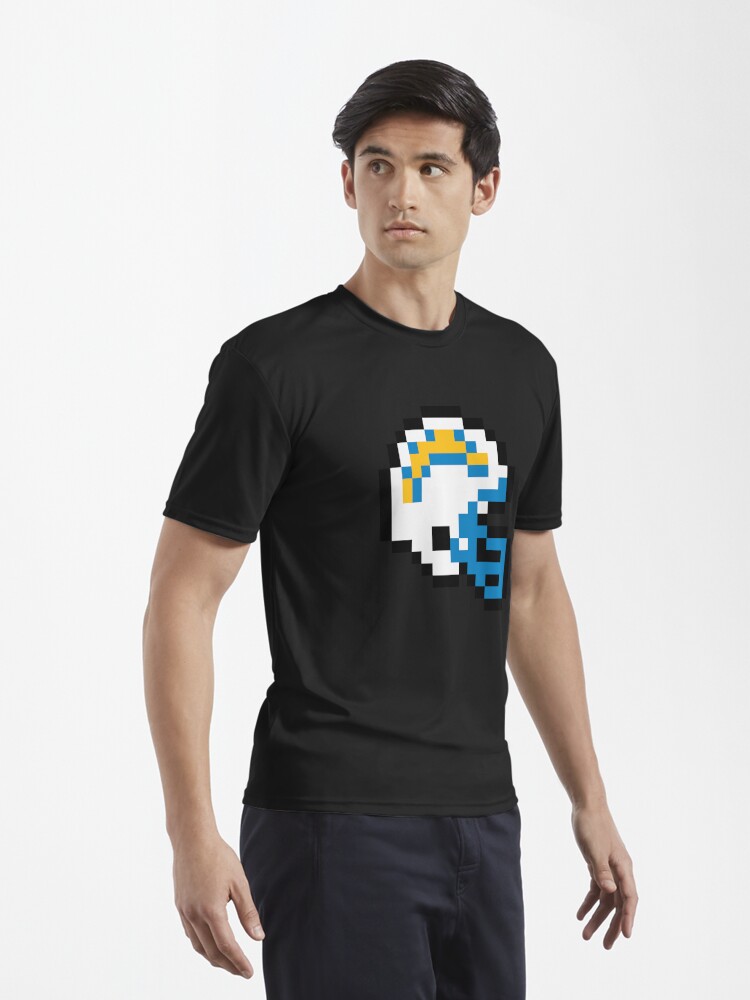 Disover Los Angeles Chargers (8-bit Football Helmet Only) | Active T-Shirt