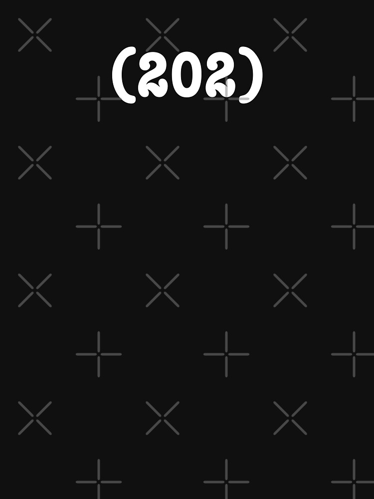 area code (202) t-shirt by DC-Confidential