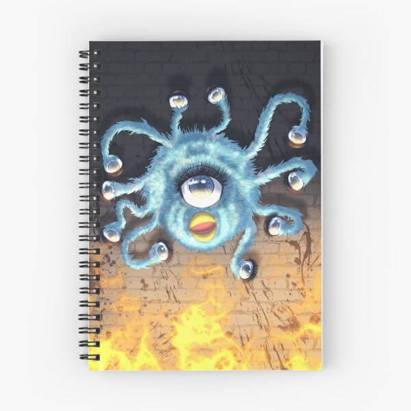 Aperçu de l'œuvre Furbeholder (Bleu, Fond Feu) créée et vendue par MaybeitsnotMars.