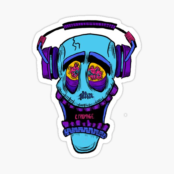 Skull Man Stickers Redbubble