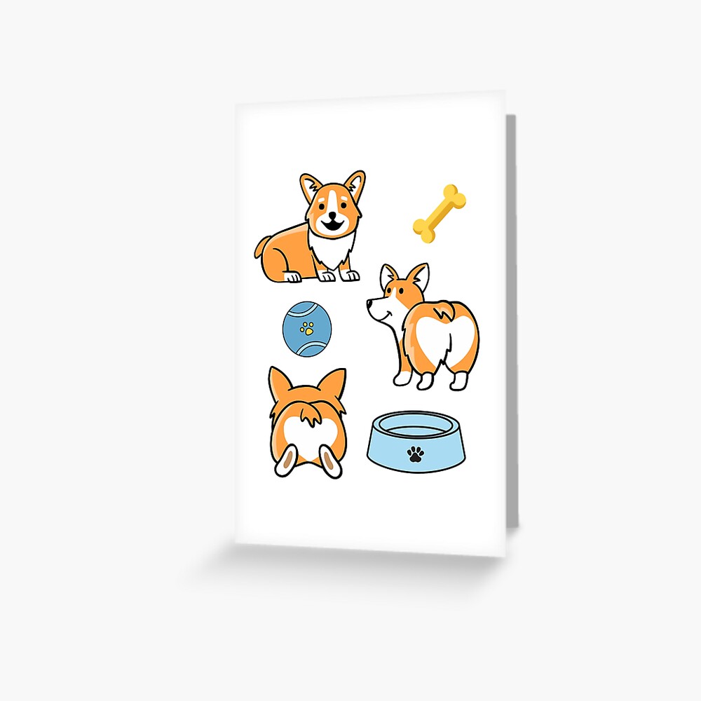 Kawaii Corgi sticker sheet