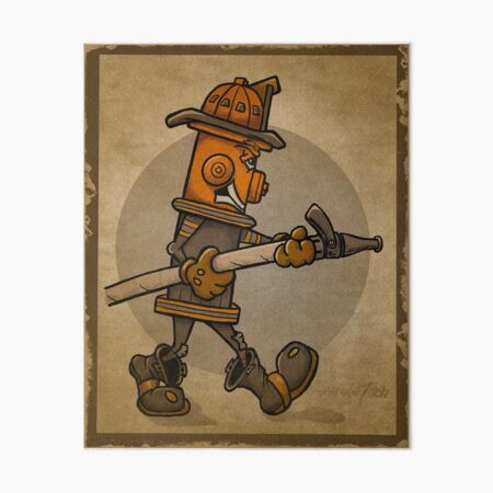 Nozzleman - Hero Hydrants Art Board Print